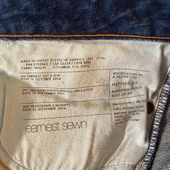 Earnest Sewn - vintage Hefner 03 jeans. Size 28 - Picture 4 of 11